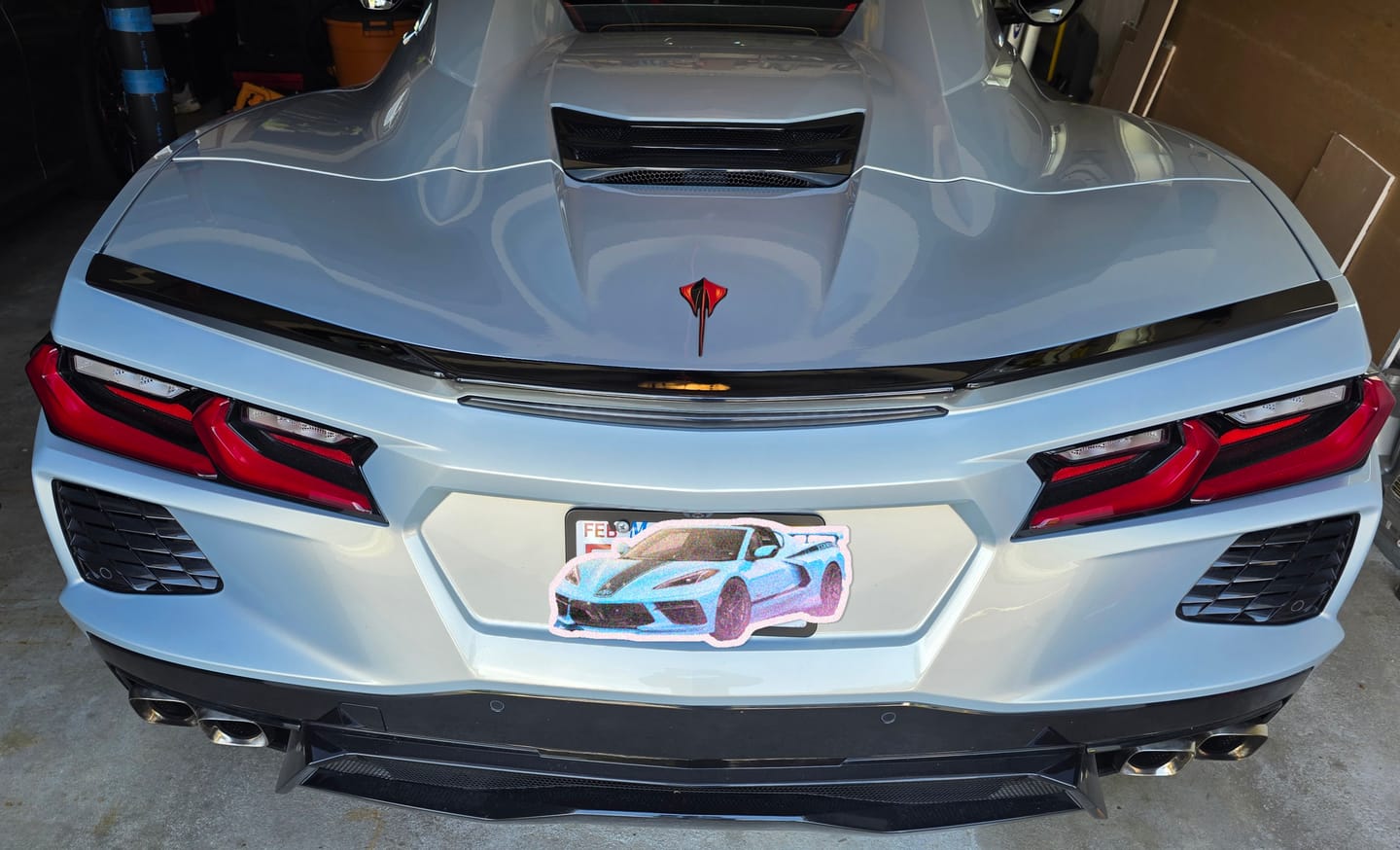 Customer photo review of Chevrolet Corvette C8 Low Profile Rear Lid Spoiler