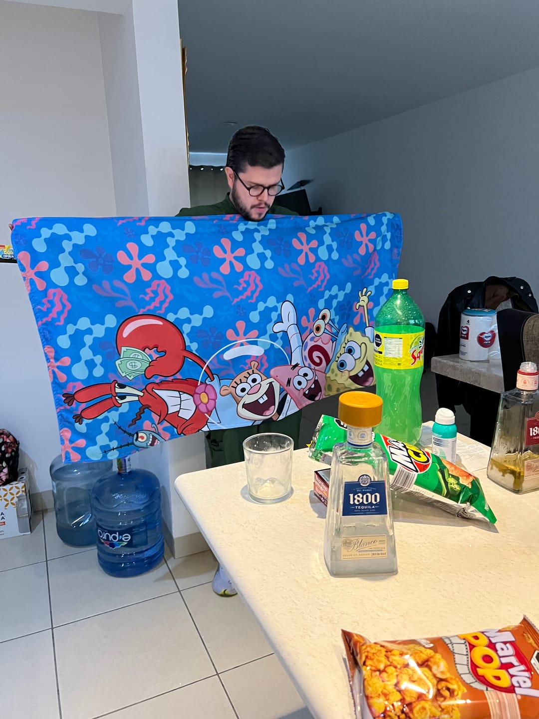 Customer photo review of Toalla Bob Esponja Friends
