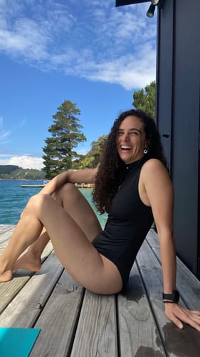 Customer photo review of Turtle Neck One Piece Swimsuit