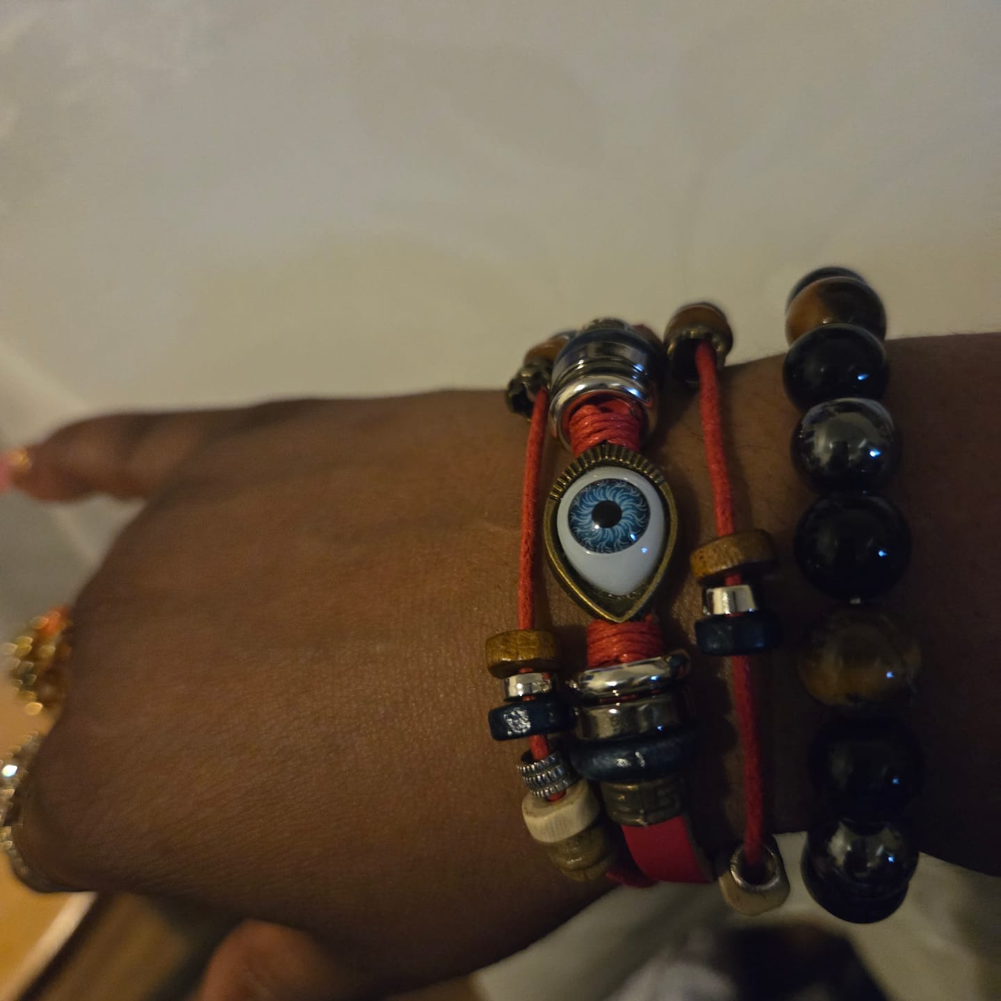 Customer photo review of Anti-jealousy Evil Eye Bracelet