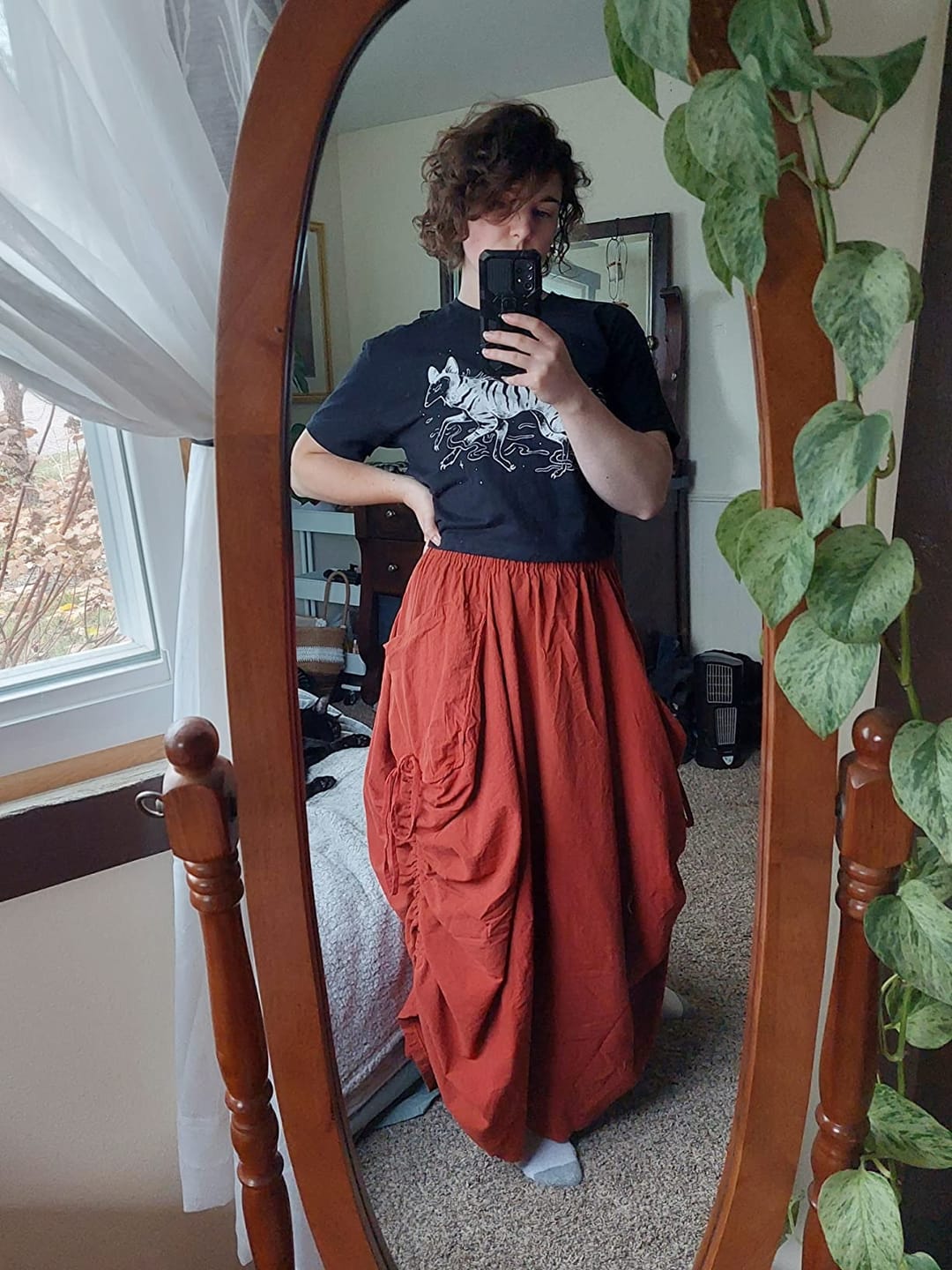 Customer photo review of Maxi Skirt Alaina Rust
