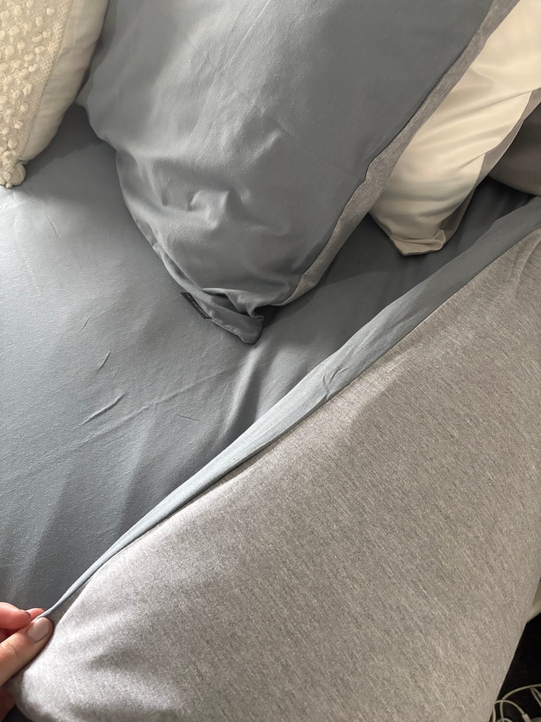 Customer photo review of Colour Block Duvet Cover Set- LIMITED EDITION