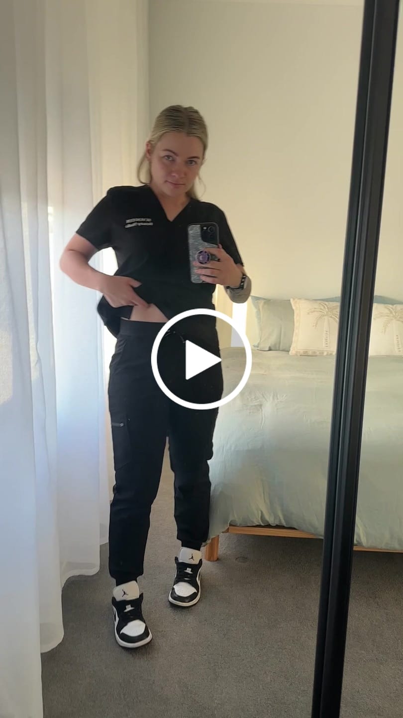 Customer video review of LUCY Jogger Scrub Pants (Original SLTECH™ fabric) - Black