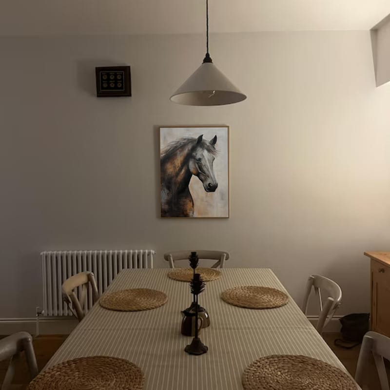 Customer photo review of Animal Textured Canvas Art Painting #AC034