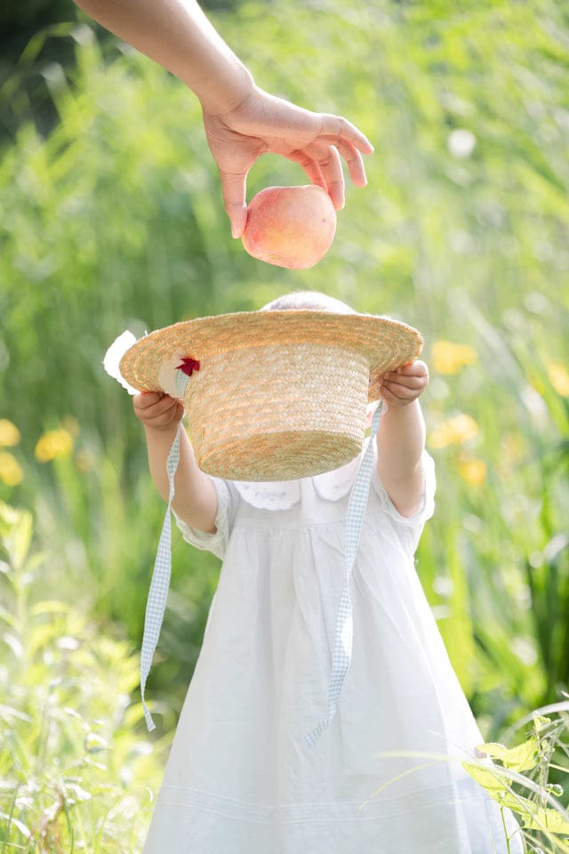 Customer photo review of Dave&Bella Girls Summer Blue Breathable Cotton Princess Dress