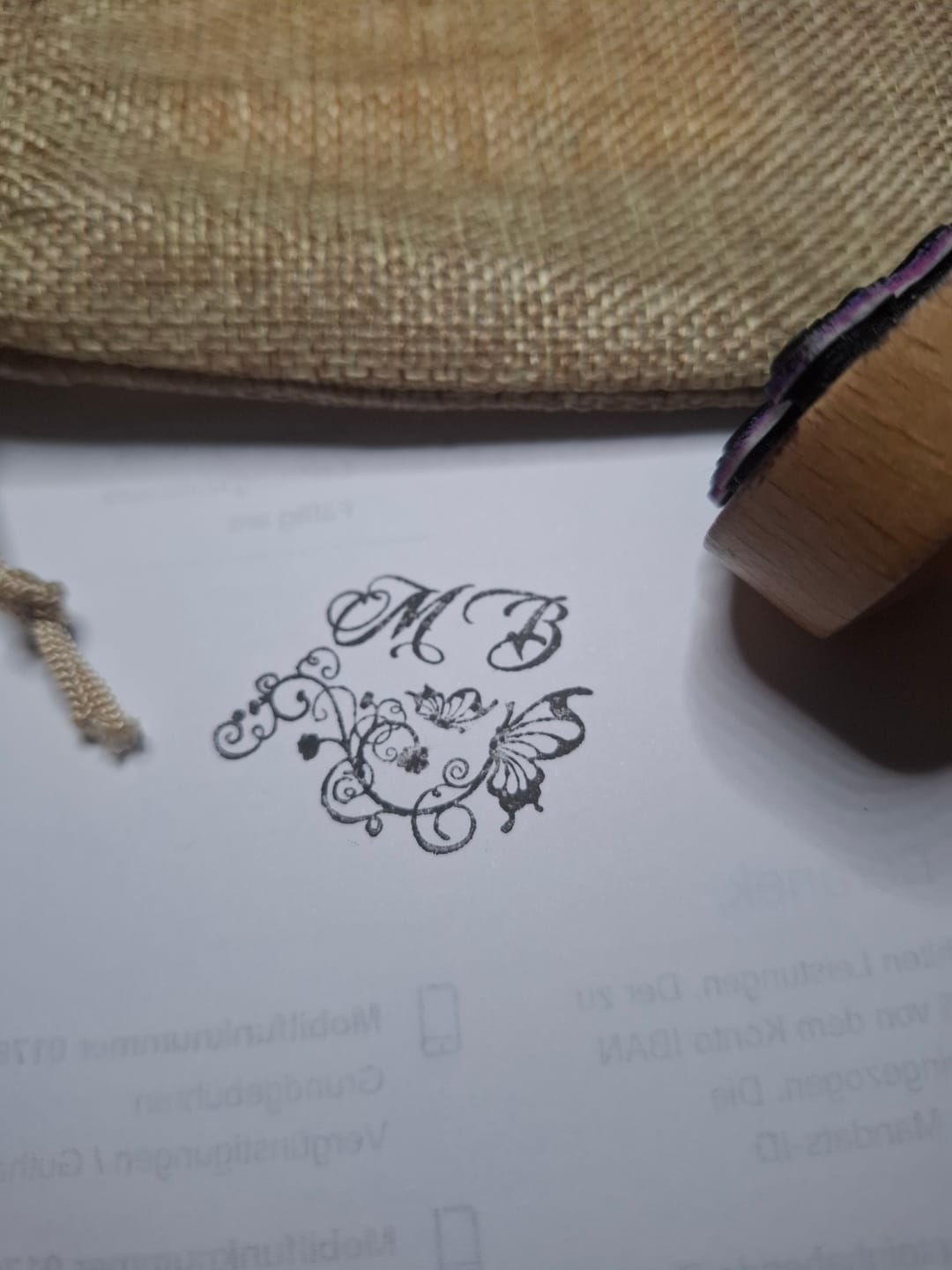 Customer photo review of Stempel mit eigenem Logo/Motiv