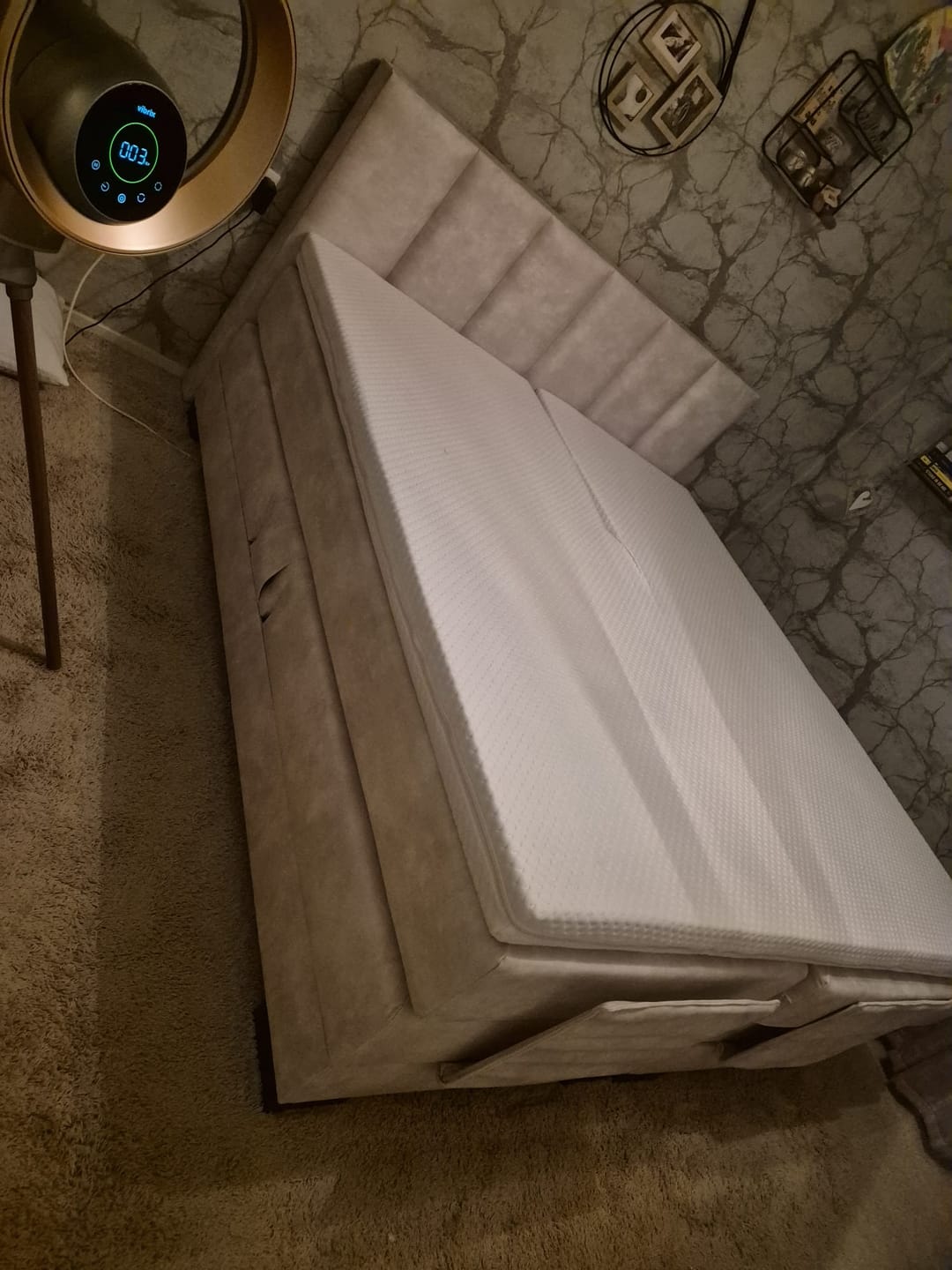 Customer photo review of Y-NOT - Elektrische Boxspring - Lumière - Complete set - Nº29 Ivory