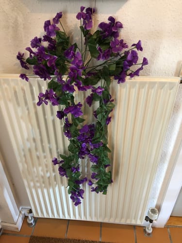 Customer photo review of Kunstig blomsterkurv til ophængning