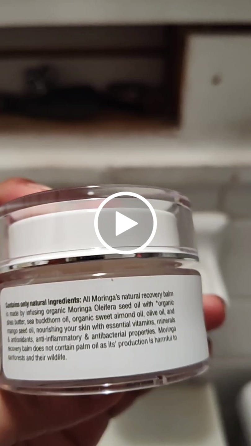 Customer video review of All Moringa All-Natural Moringa Body Butter Balm – Deep Hydration for Dry Skin – Nourishing & Moisturizing Formula