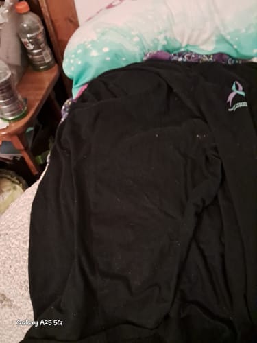 Customer photo review of Round 128 (Unisex V-Neck Tee | Bella + Canvas)