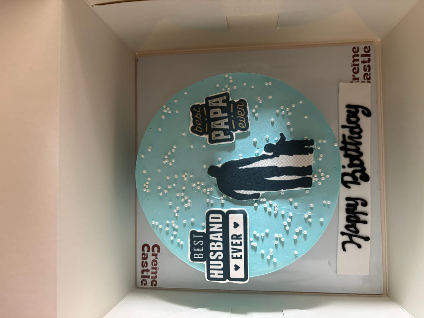 Customer photo review of Husband Father Chocolate Cake