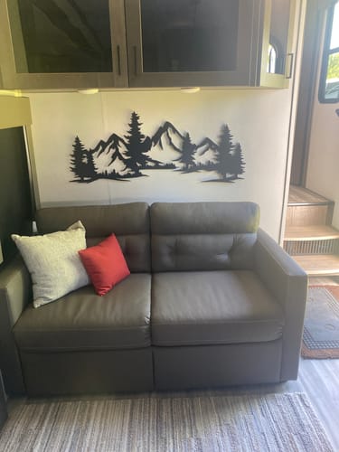 Customer photo review of Evergreen Peaks Wall Art