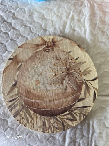 Customer photo review of Unfinished Wood Circle Round | Circle Blank | DIY Craft Cutout | Up to 36"