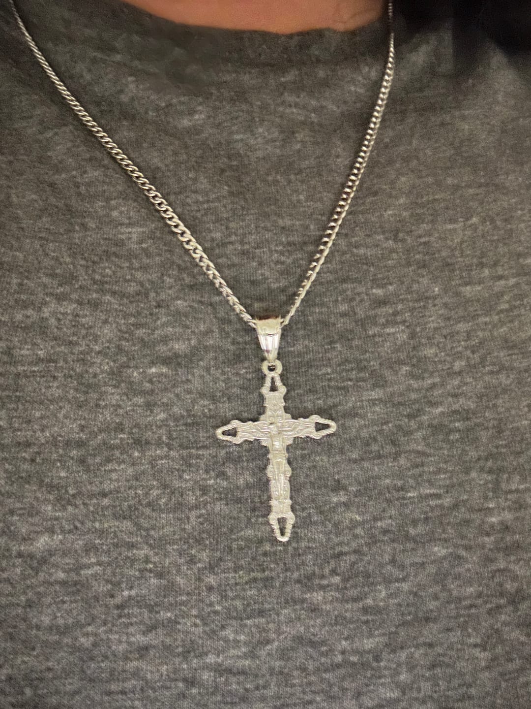 Customer photo review of CRUCIFIX CROSS PENDANT