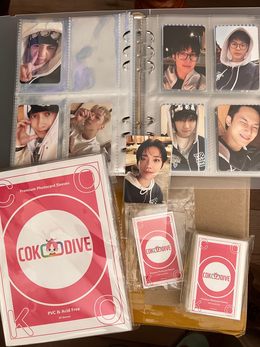 Customer photo review of Premium Photocard Sleeves for K-Pop Fans
