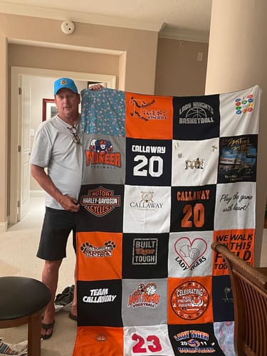 Customer photo review of Classic T-Shirt Blanket