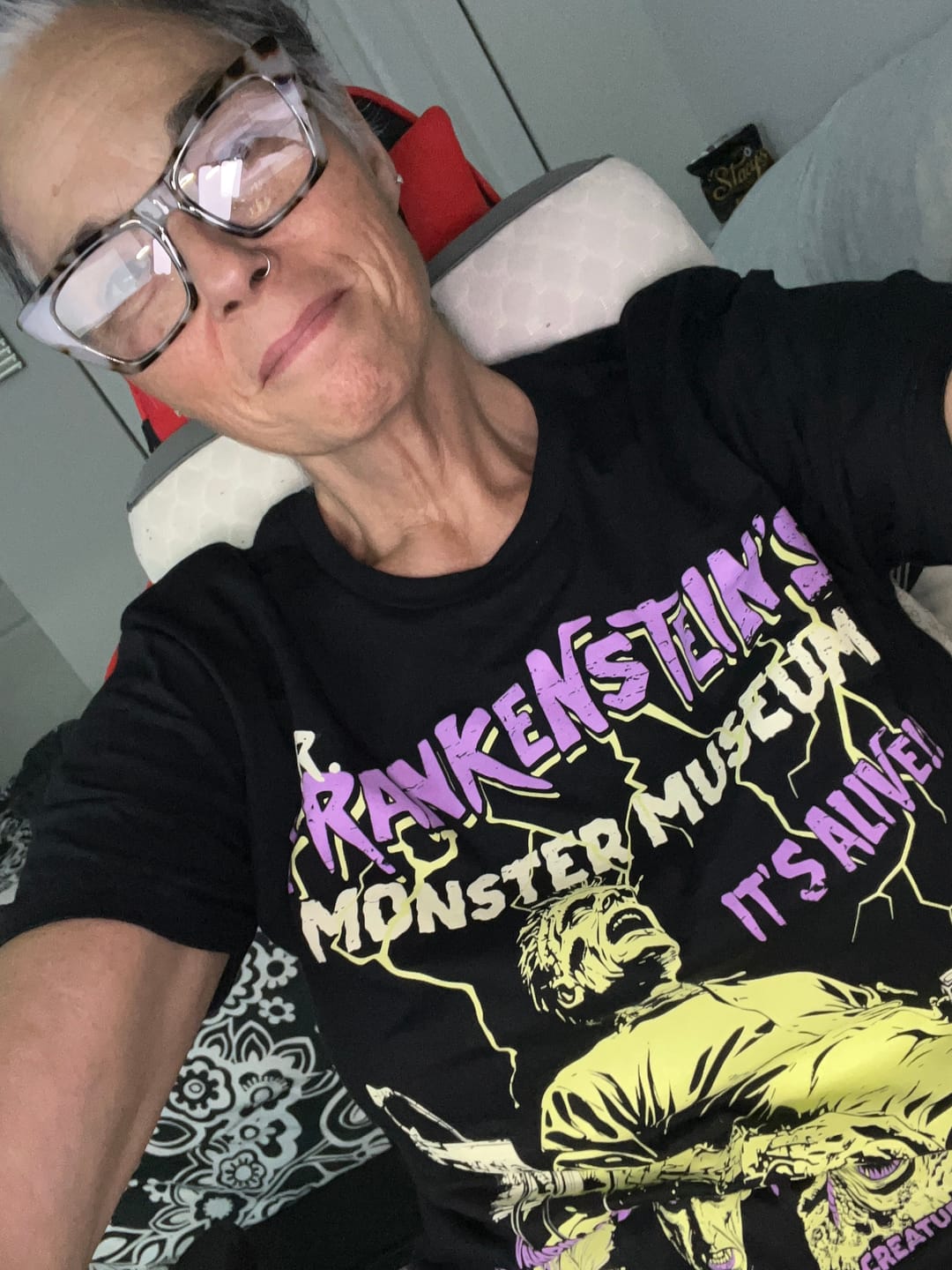 Customer photo review of Frankenstein's Monster Museum Shirt