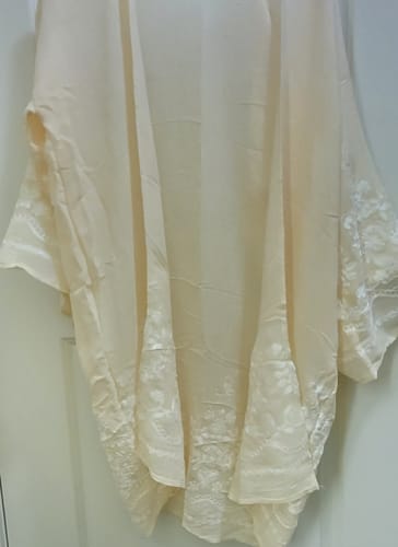 Customer photo review of Embroidered Floral Vine Kimono – Elegant and Lightweight