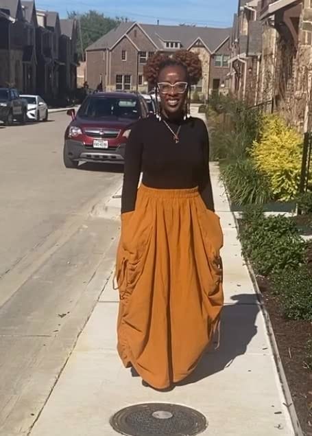 Customer photo review of Maxi Skirt Alaina Copper