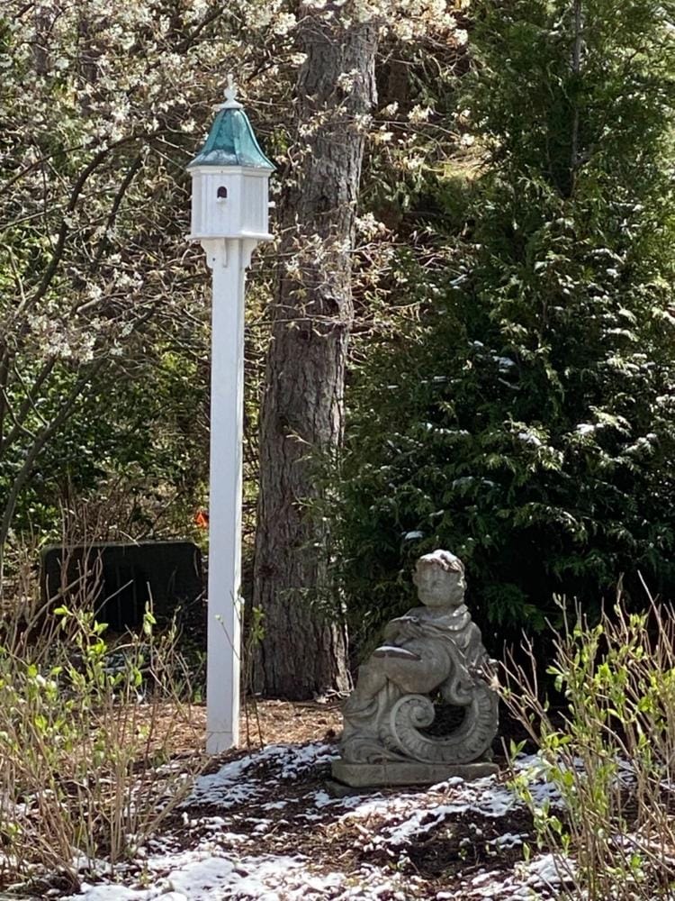 Customer photo review of Copper Roof Birdhouse 28x12- 3 Perches