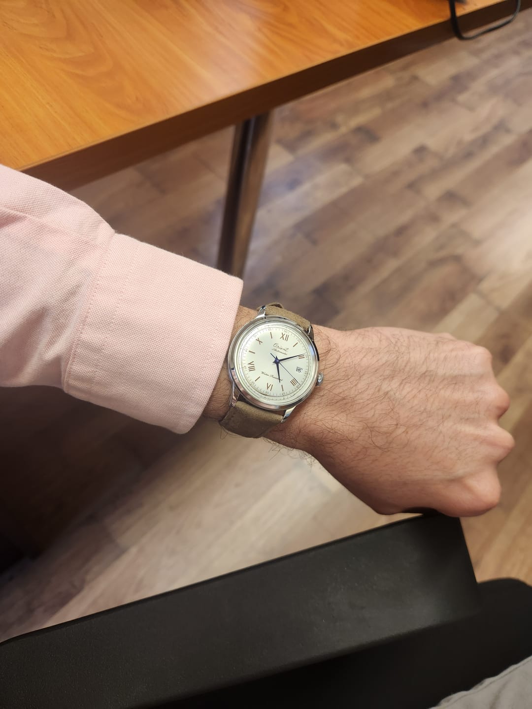 Customer photo review of Reloj Orient RA-AC0027S Bambino 40.5mm A Cuerda [75th Edición Limitada]