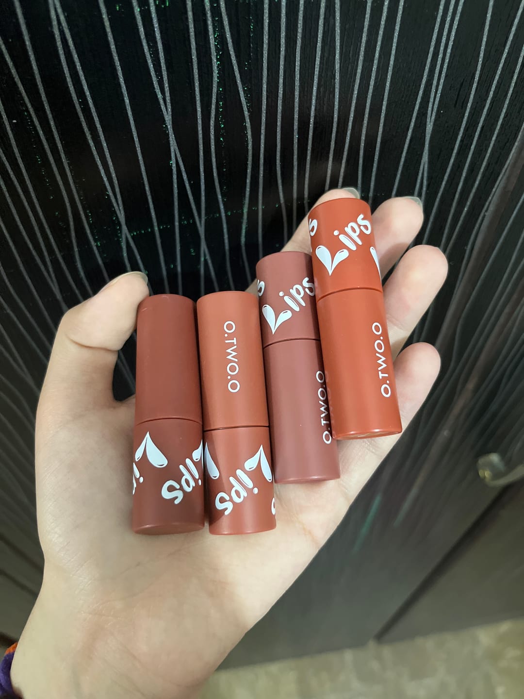 Customer photo review of O.TWO.O LIP AND CHEEK MUD