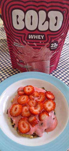 Customer photo review of BOLD WHEY MOUSSE DE MORANGO - SACHÊ (30g)