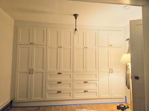 Customer photo review of Serene Cabinet Pulls - Unlacquered Brass Polished