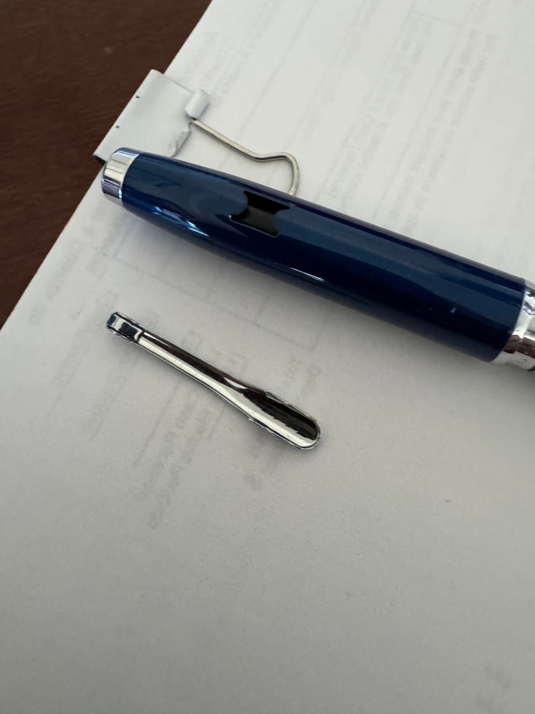 Customer photo review of Cross Coventry Ballpoint Pen Blue Lacquer