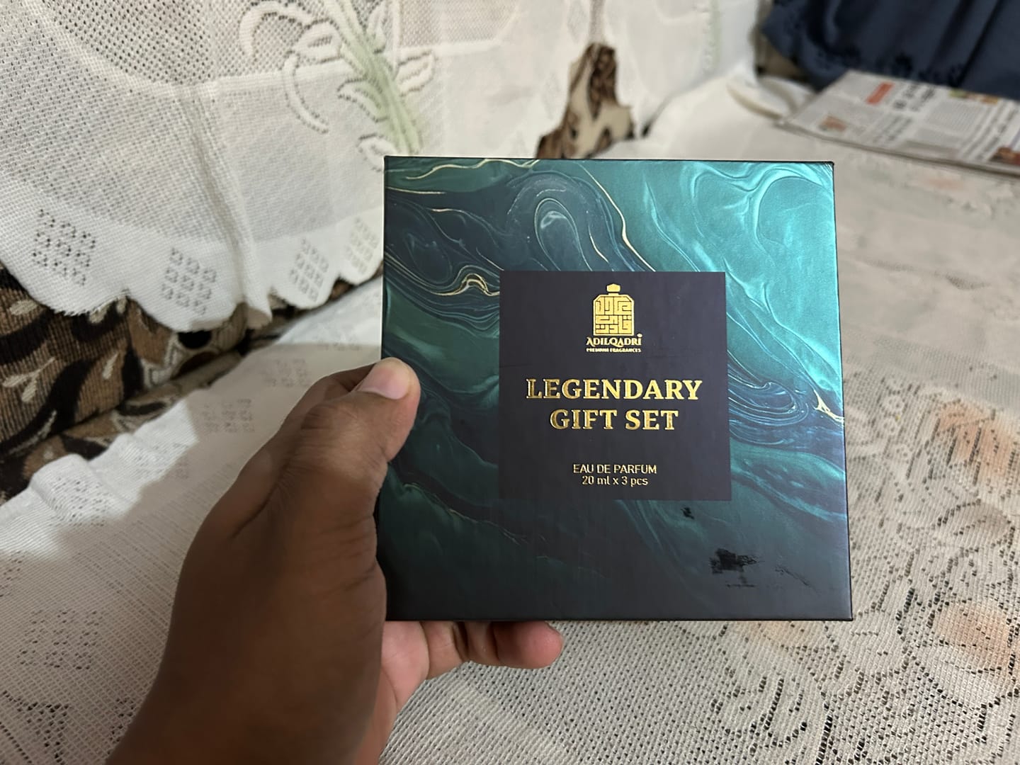 Customer photo review of Legendary Gift Set 3 Pcs Set of Premium Perfume Spray