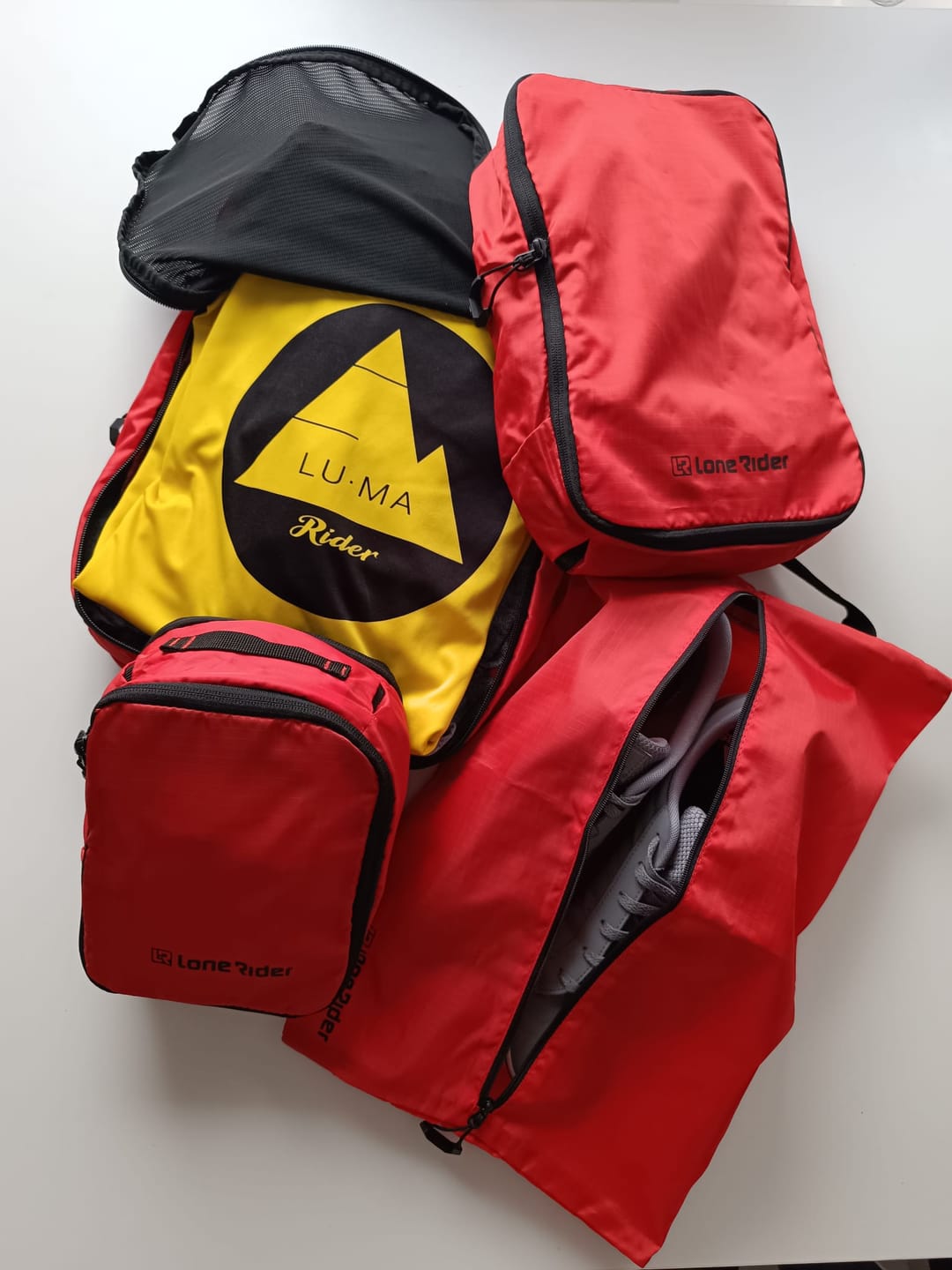 Customer photo review of Travel Packing Cubes - Ultimate Travel Packing Set