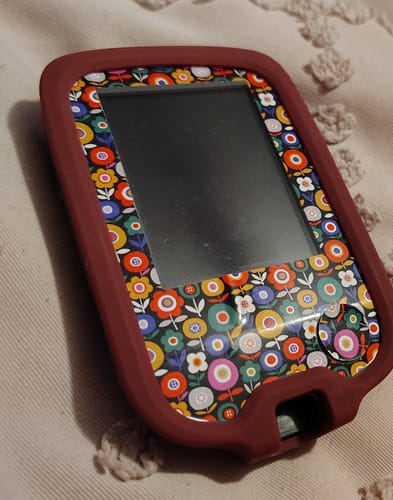 Customer photo review of Freestyle Libre Reader & Sensor Stickers - Spring Edition