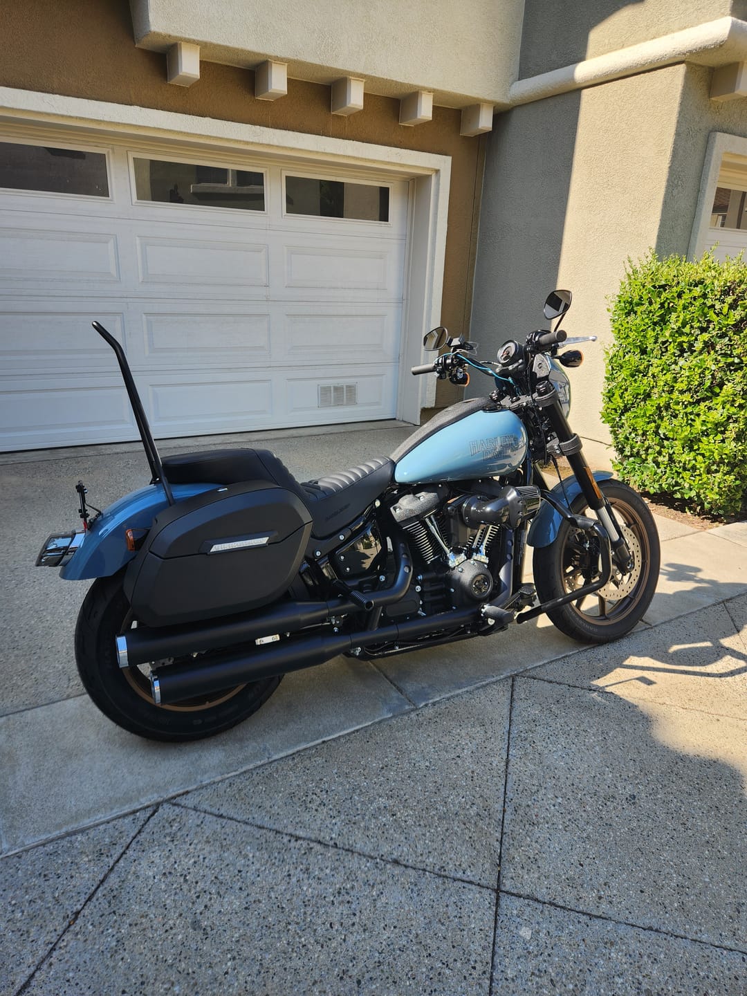 Customer photo review of Viking Iron Born Plain Leather Tall Motorcycle Sissy Bar Pad for Harley Davidson