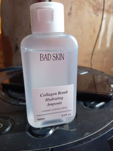 Customer photo review of Bad Skin™ Korean Collagen Bomb Hydrating Ampoule