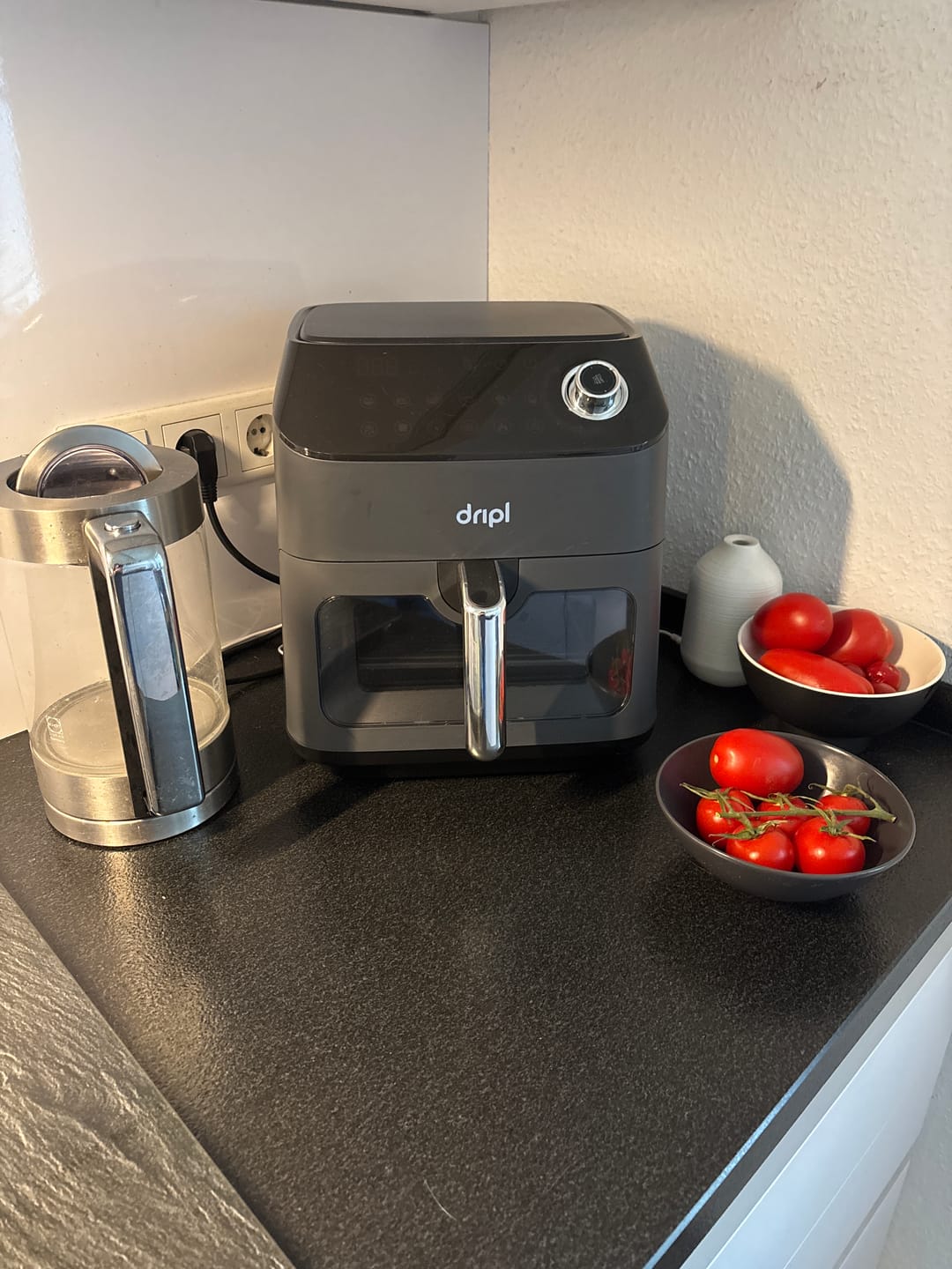 Customer photo review of Dripl Heißluftfritteuse 5,7L mit LCD Touchscreen