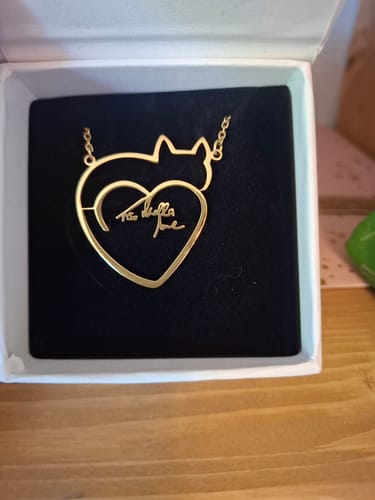 Customer photo review of Persönliche Kinderzeichnung als Halskette oder Anhänger