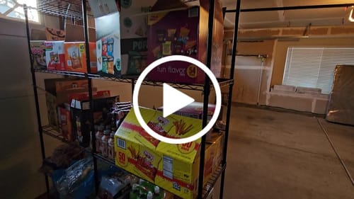 Customer video review of REIBII 62"W Wire Shelving Units Load 1550LBS, 5-Tier Metal L Shaped Shelves, Adjustable Shelving Rack for Pantry Kitchen Closet