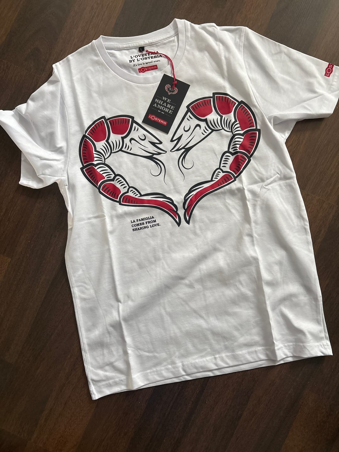 Customer photo review of L'Osteria T-Shirt Garnelenherz