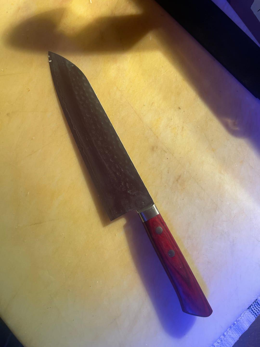 Customer photo review of Masutani Tsuchime Gyuto 180 mm