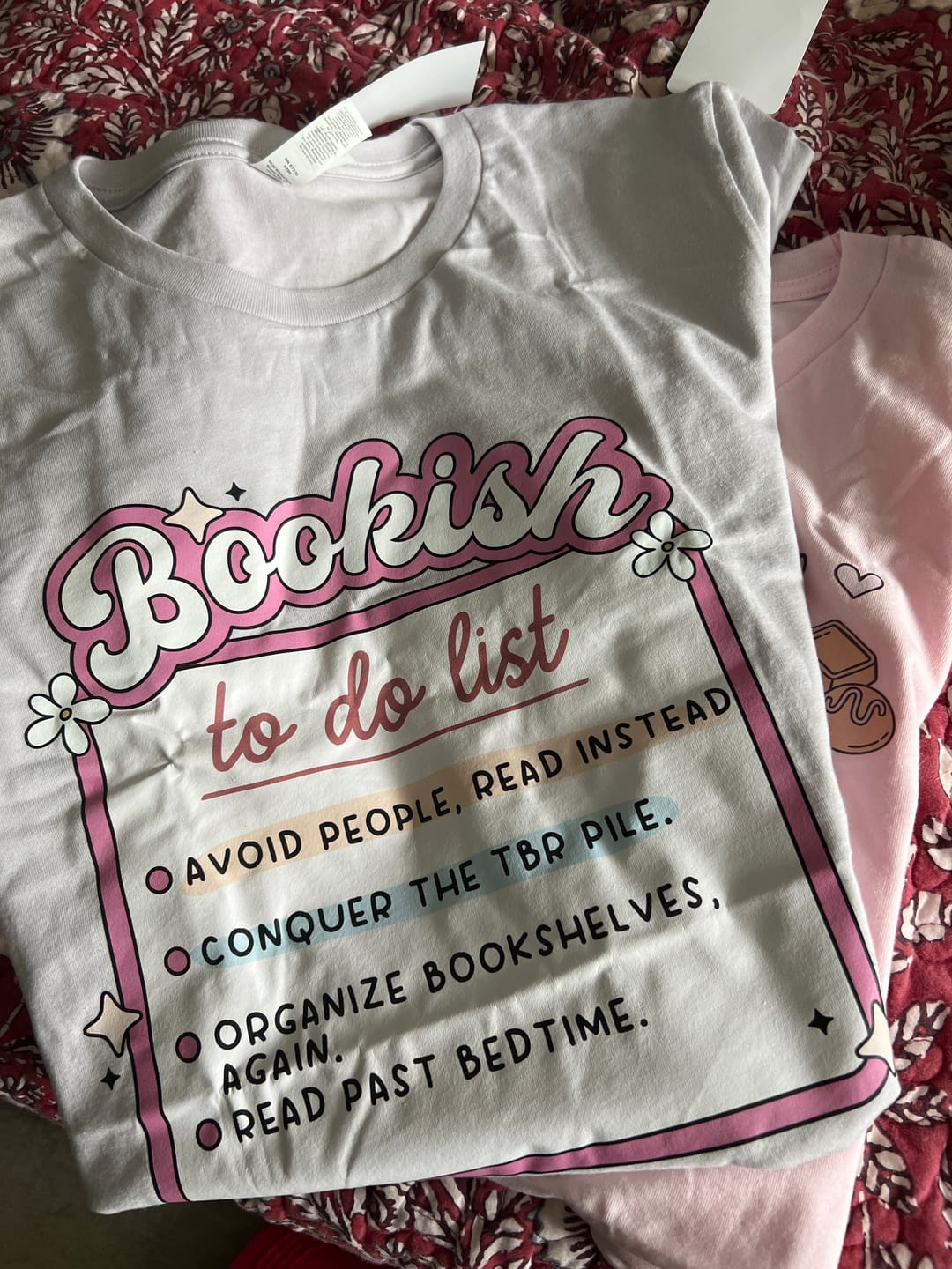 Customer photo review of Book Lovers Monthly T-Shirt Club