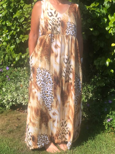 Customer photo review of Wildlife Viscose Challis Fabric