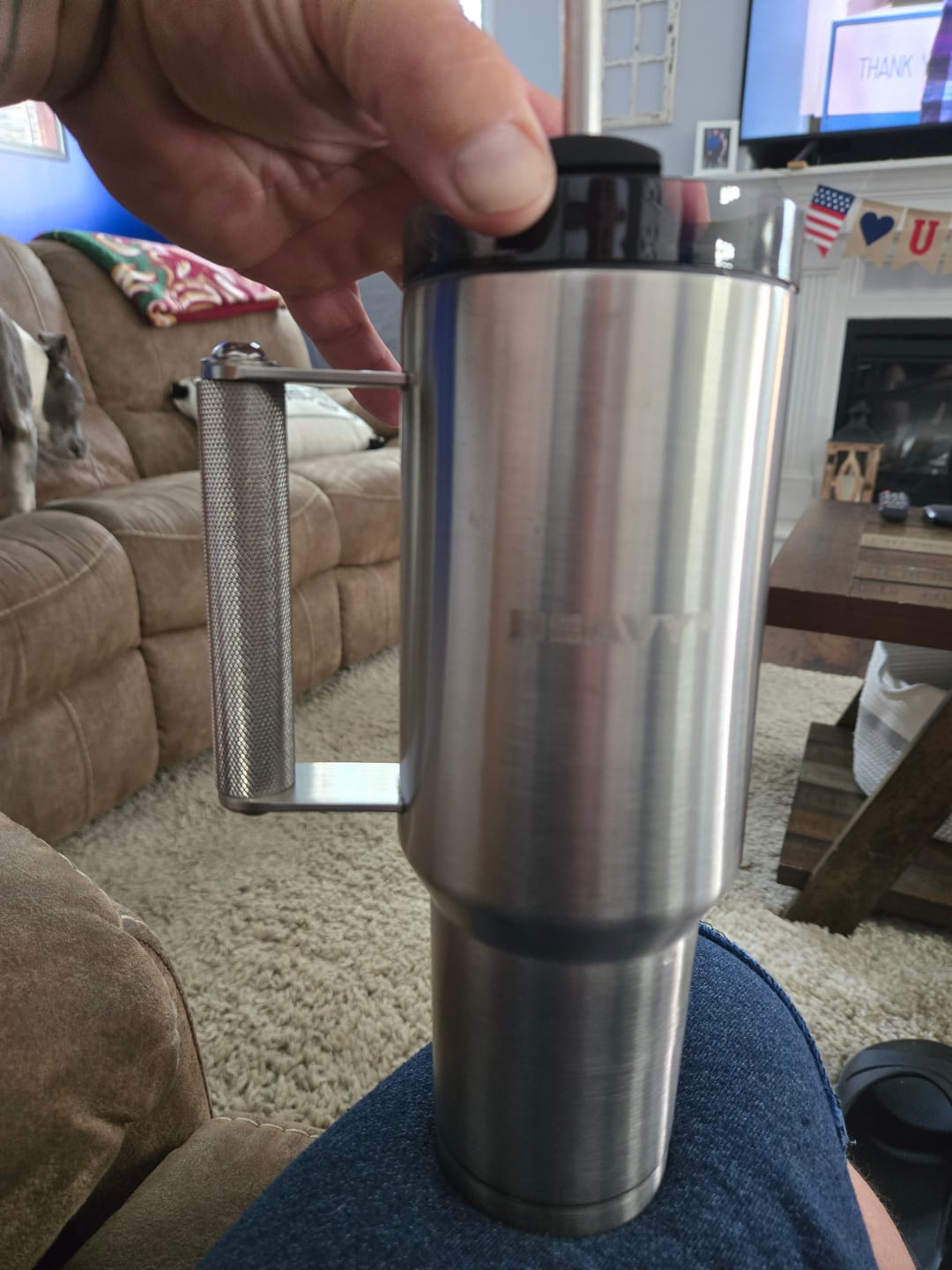Customer photo review of 3lb HEAVY* Tumbler | 40oz. Weighted Tumbler