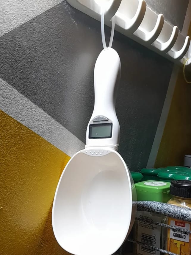 Customer photo review of ScoopScale - Digitale Honden Weeglepel