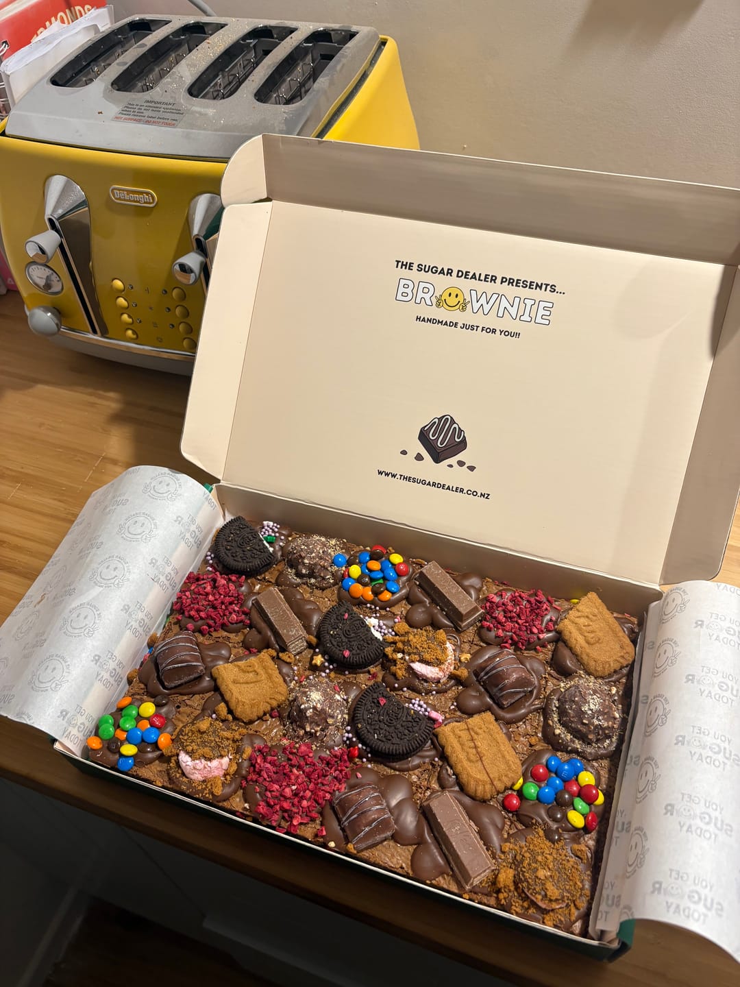 Customer photo review of Mega mixed assortment chocolate brownie