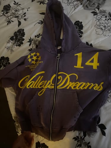 Customer photo review of Vale Forever 14 Zip Up Hoodie Purple