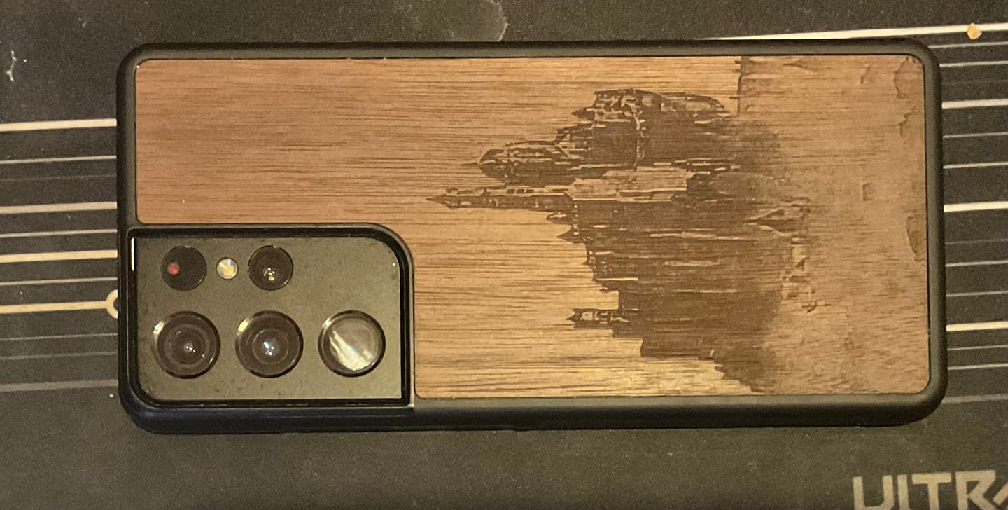 Customer photo review of Custom Wenge Samsung Galaxy Case