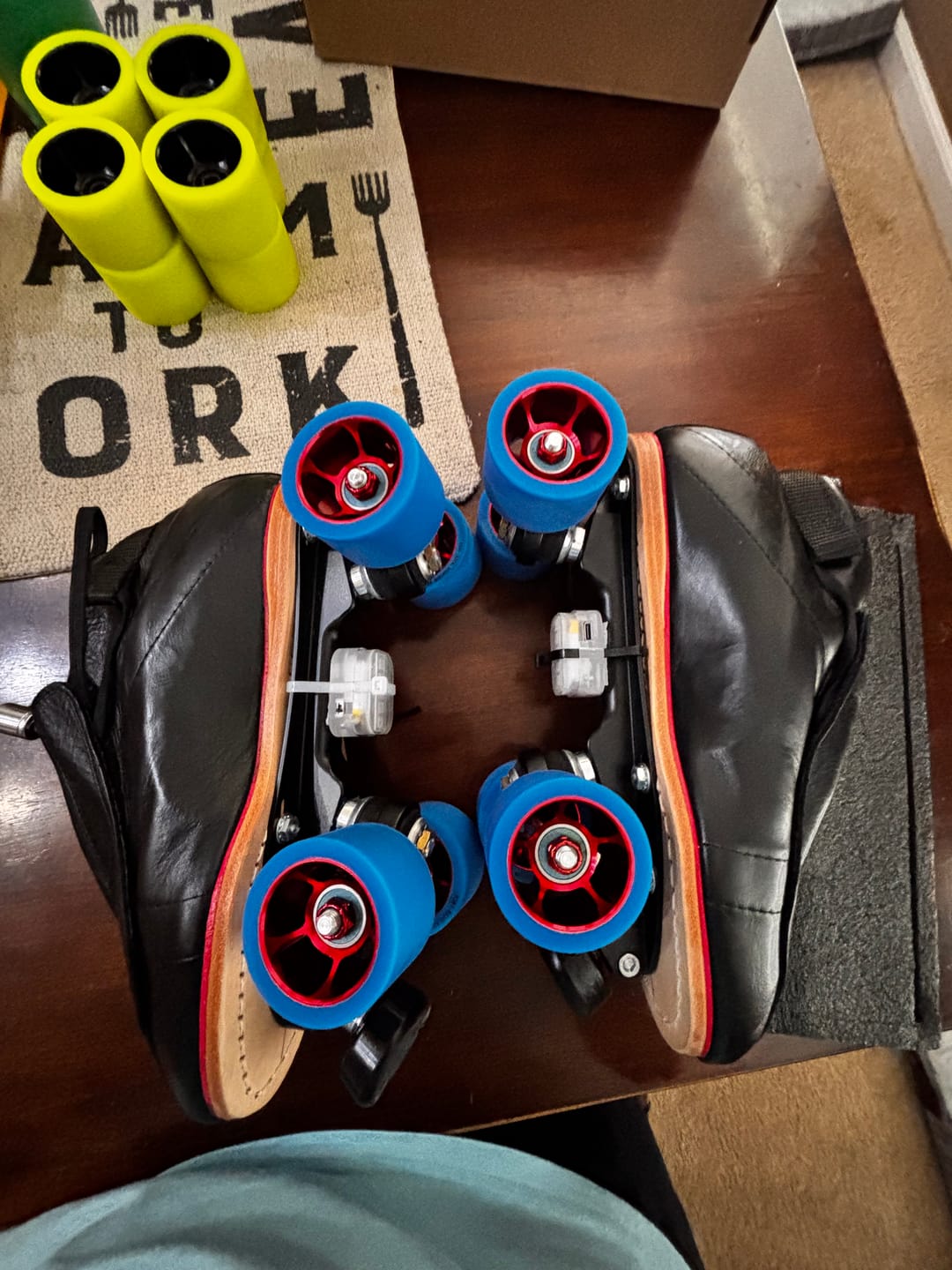 Customer photo review of Bont Royal Assassin Roller Skate Wheels