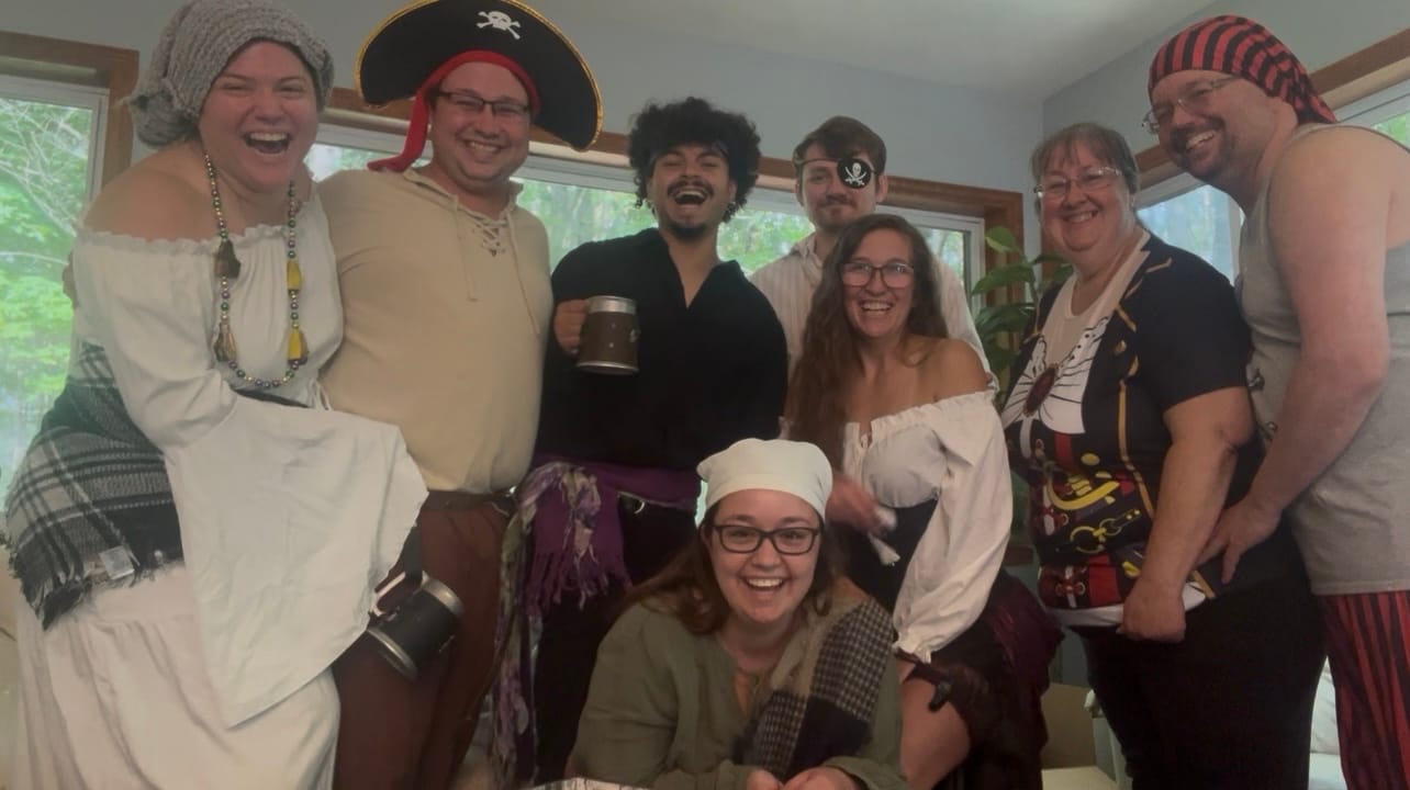 Customer photo review of Pirate Murder Mystery Host Your Own Game Kit