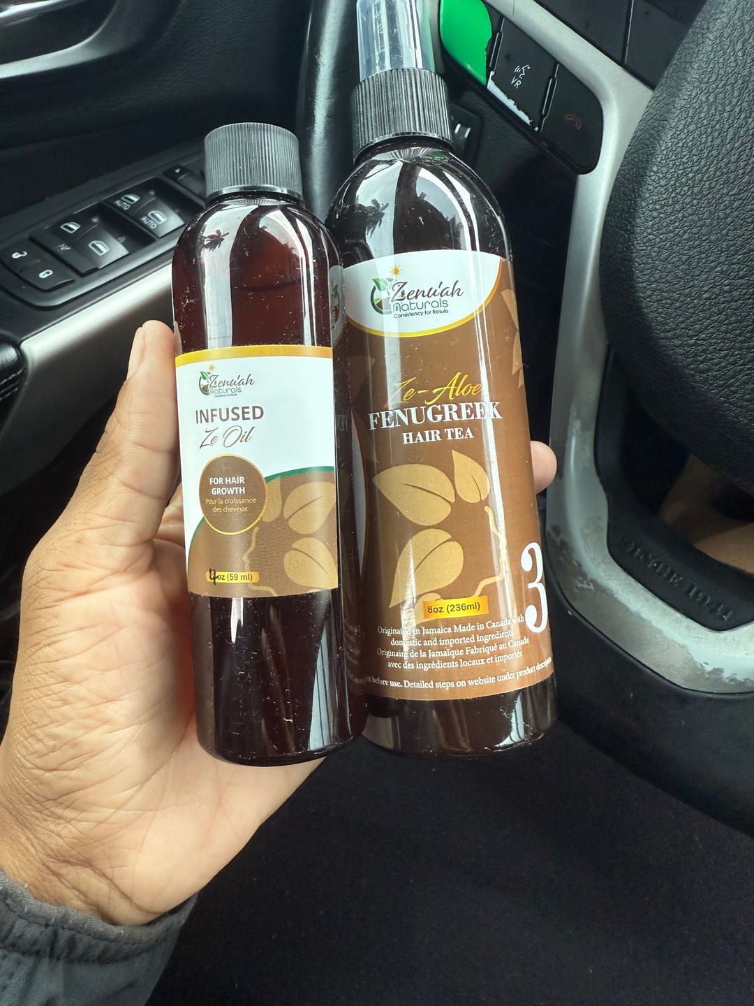 Customer photo review of Growth Oil (Infused Ze Oil)