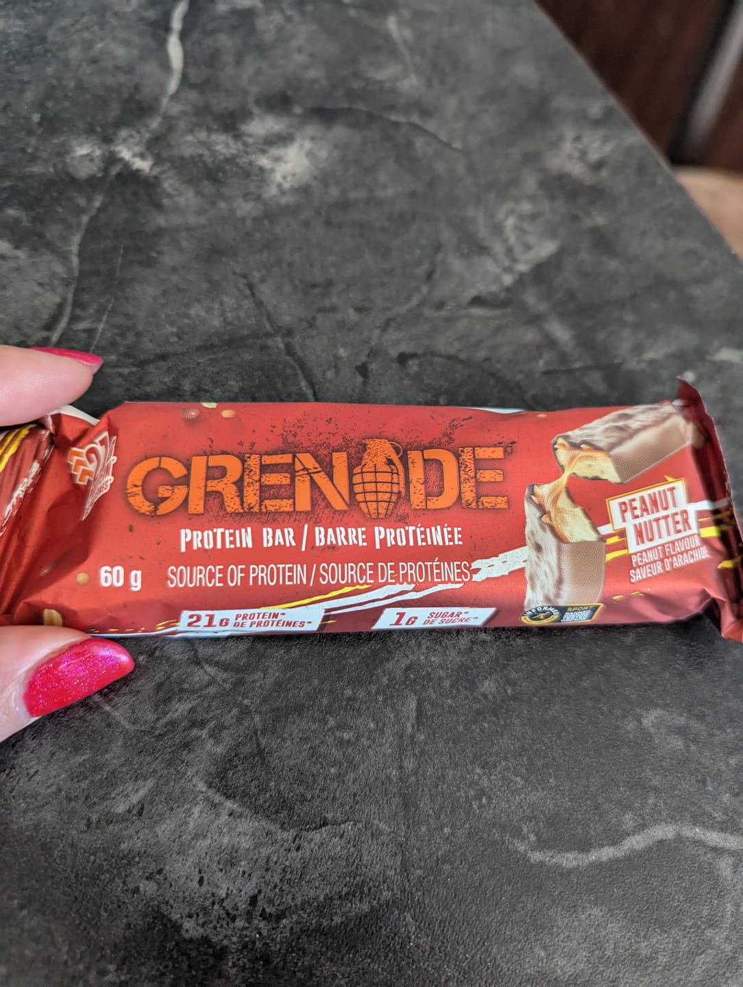 Customer photo review of Grenade - Barre protéinée 60g